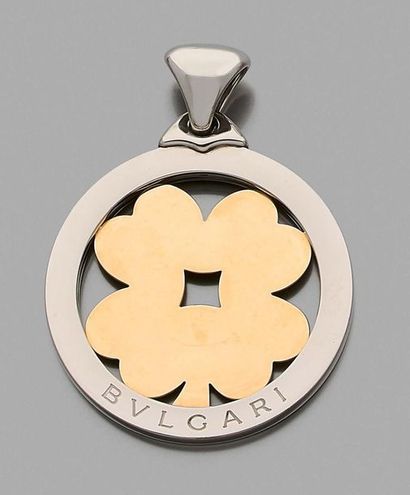 BULGARI

Pendentif de forme ronde, en acier,...