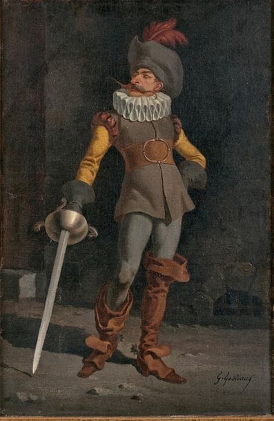 G. GOSTIAUX (né en 1838)

Cyrano de Bergerac
Huile...