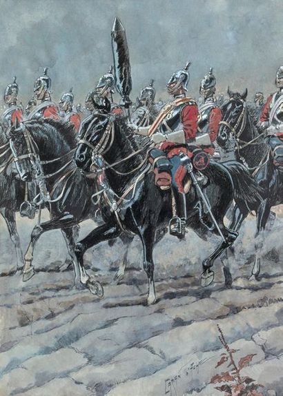 CARAN D'ACHE (1858-1909)

Horse Guards
Gouache,...