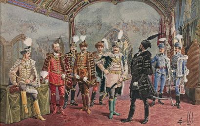 Charles BOMBLED (1862-1927)

Réunion d'officiers...