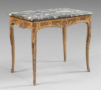 Petite table de milieu rectangulaire en bois...