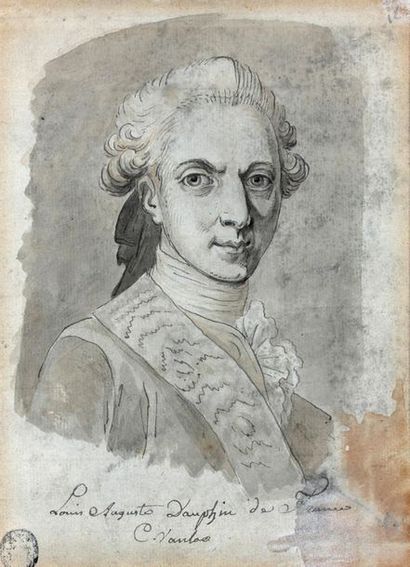 ÉCOLE FRANÇAISE d'après Carle van Loo

Portrait...