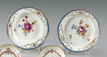 ALLEMAGNE, MEISSEN

Deux assiettes creuses...