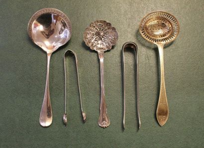 Lot in silver and vermeil 950 thousandths...