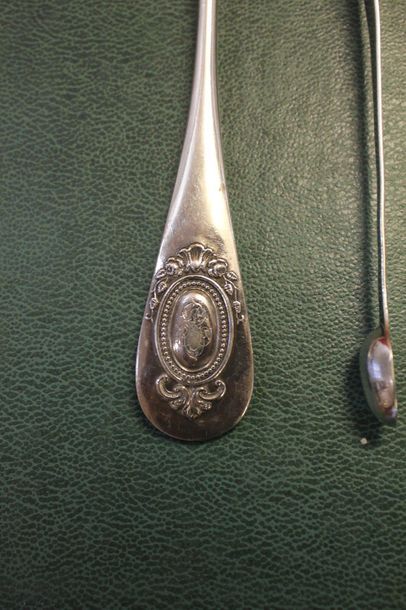 Lot in silver and vermeil 950 thousandths...