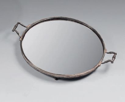 Mostly round, ice-bottomed, silver plated...