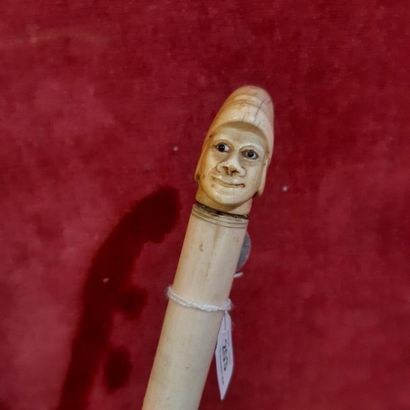 ROI JÉRÔME
Cane with an ivory handle carved...