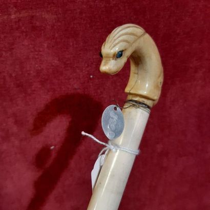 ROI JÉRÔME
Cane with an ivory handle carved...