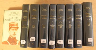 Charles de GAULLE
Set of nine works:
- Mémoires...