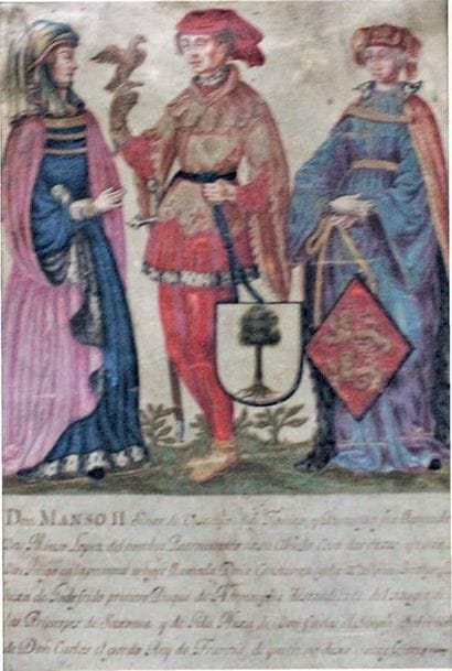Espagne
Watercoloured heraldic-genealogical...