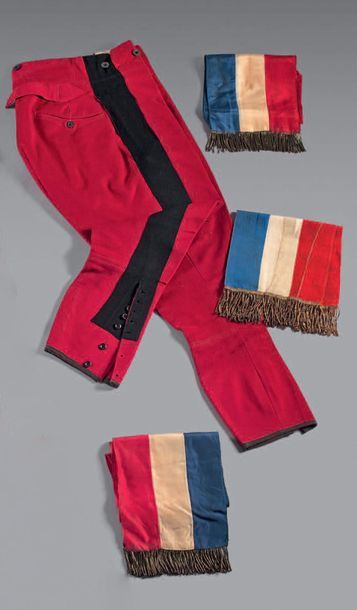 Black-looped madder cavalry breeches, 