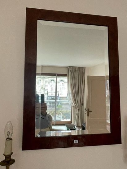 
Mahogany veneer rectangular mirror with...