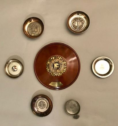LOT OF table medals and commemorative cups...