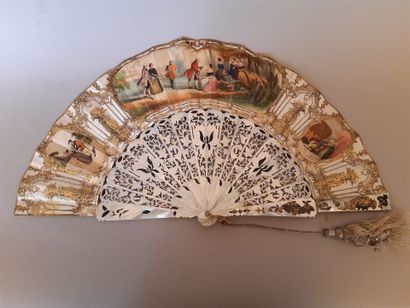 INVENTORY with pierced mother-of-pearl mounting,...