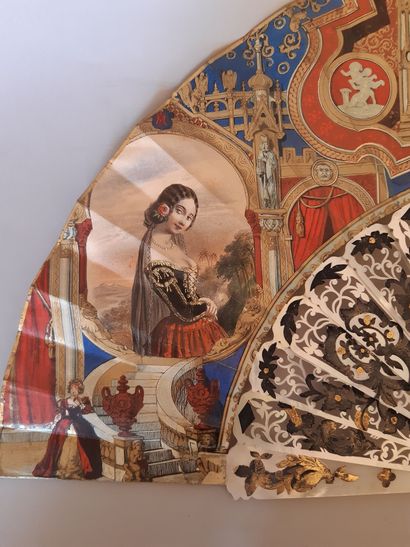 INVENTORY with pierced mother-of-pearl mounting,...