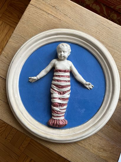 In the style of Luca Della Robia
Baby Jesus...