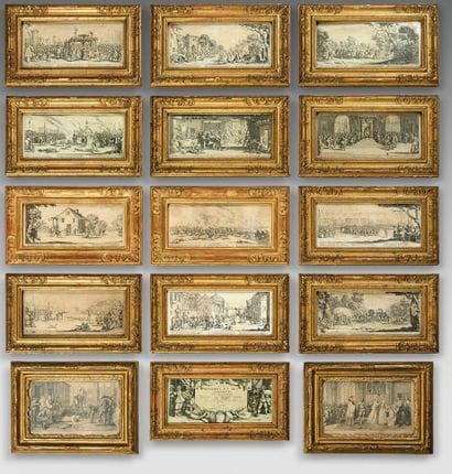 SUITE de treize gravures d'après Jacques...