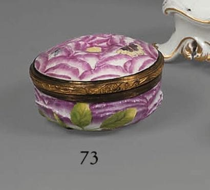 ALLEMAGNE Meissen
Boîte ronde couverte en...