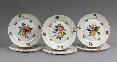 HONGRIE Herend
Six assiettes à dessert à...