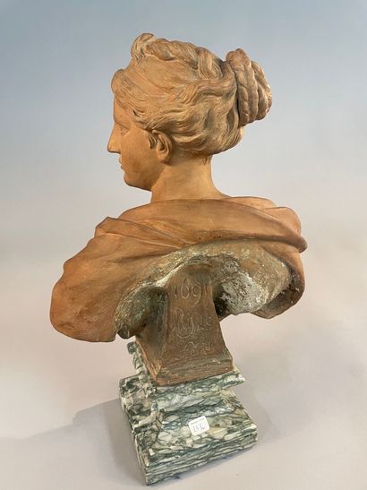 Two busts of young women.
Sainte Agnès, Sainte...