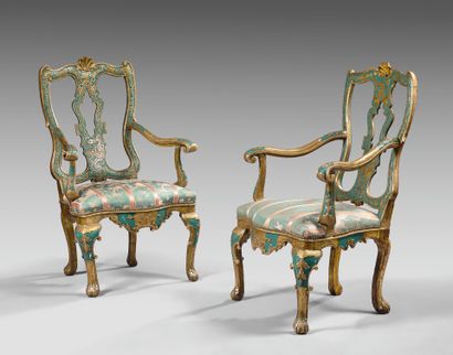 A Pair of armchairs and a three-seat sofa...