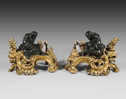 After Jean-Jacques CAFFIERI (1725-1792)
Pair...