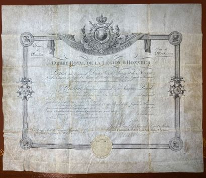 Légion d'honneur - Lot de quatre documents:...