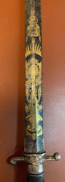 Precious hunting dagger bearing the arms...