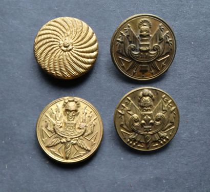 Officiers généraux - Lot of buttons from...