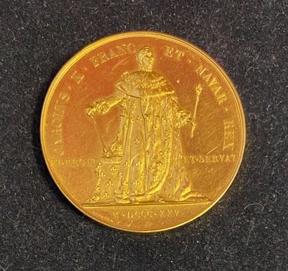 Sacre de Charles X, 1825, médaille des repré-sentants...