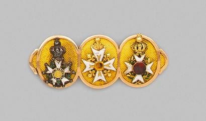 Barrette de gala d'un officier de l'Empire,...