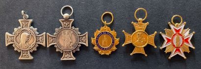Récompenses de diocèse - Lot de cinq: Arras,...
