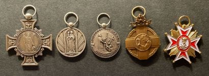 Récompenses de diocèse - Lot de cinq: Arras,...
