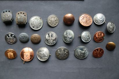 Germany - Lot of military buttons from the...