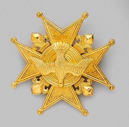 Ordre du Saint-Esprit - Small knight's plate,...