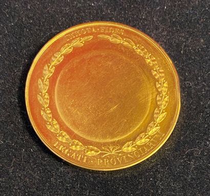 Sacre de Charles X, 1825, médaille des repré-sentants...