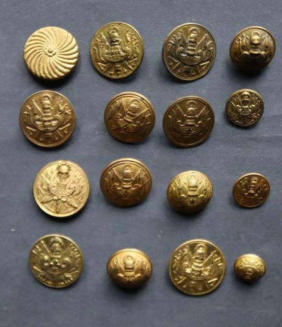 Officiers généraux - Lot of buttons from...