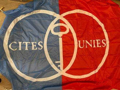 Lot of flags with rope: Germany (FRG), 62x90cm;...