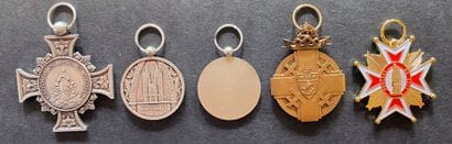 Récompenses de diocèse - Lot de cinq: Arras,...