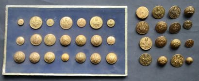 Officiers généraux - Lot of buttons from...