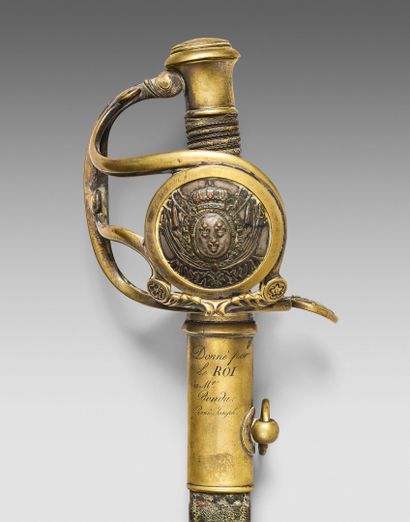 Sabre de récompense «donné par le Roi»modèle...