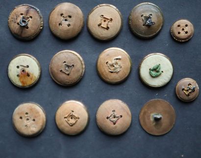 Révolution - Batch of buttons from bourgeois...