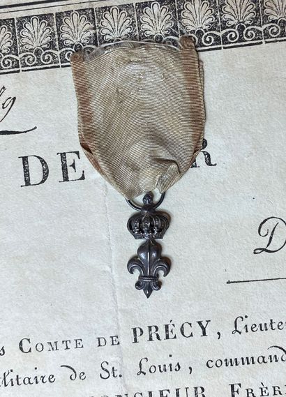 Siège de Lyon, 1793, lot de deux: une décoration...