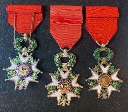 Légion d'honneur - IIIe République, lot de...