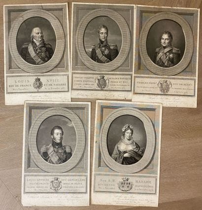 Audoin, Pierre (1768-1822), cinq gravures...