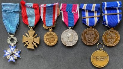 Post-War - Set of seven decorations: Order...