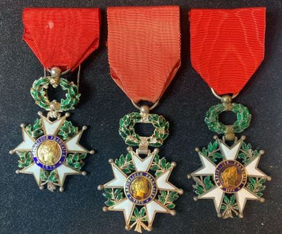 Légion d'honneur - IIIe République, lot de...