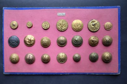 État-major - Lot of buttons from various...