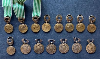 First World War - Lot of fifteen miniatures:...