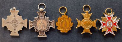 Récompenses de diocèse - Lot de cinq: Arras,...
